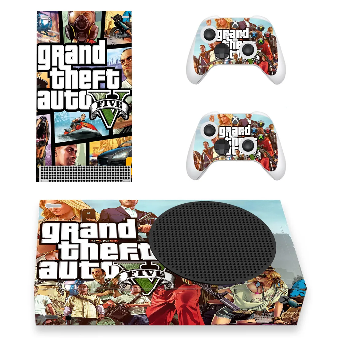 GTA V Xbox SERIES S *TEXTURED VINYL ! * SKINS DECALS STICKERS – NPRINTZ