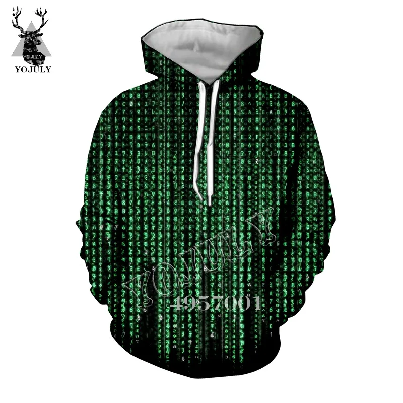 3 YOJULY I'm A Hacker Программирование код геймера 3D печать толстовка с капюшоном Топ унисекс хип хоп Женский Повседневный пуловер, свитер одежда Y385 - Цвет: 3