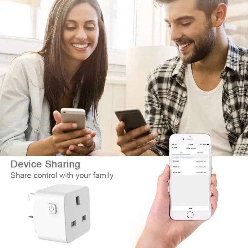 2, 4, 8 шт., 13A, Великобритания, wifi, розетка, умная розетка с монитором питания, беспроводная настенная розетка, розетка, Google Home, Alexa, голосовое управление