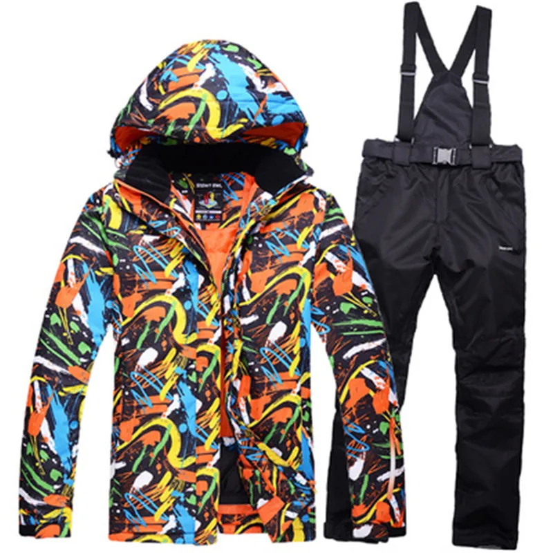 Новинка, лыжная куртка, лыжные штаны для женщин, ветрозащитный водонепроницаемый теплый зимний лыжный костюм, одежда для спорта на открытом воздухе, катания на лыжах, сноуборде - Цвет: C