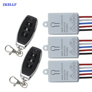 

433 MHz Wireless Relay Remote Control Switch DC 12V 1 Channel Receiver Transmitter Remote Controller For Garage Door Opener Diy