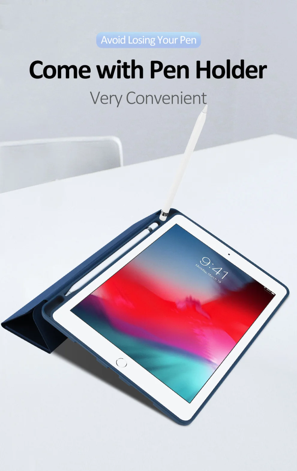 Гладкий сенсорный чехол из искусственной кожи для Apple iPad Air() мягкий силиконовый смарт-откидной Чехол для Apple iPad Air Pro 10,5