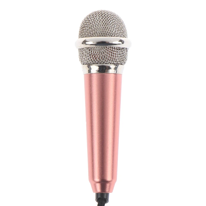 best usb microphone 1Set Portable 3.5mm Stereo Studio Mic KTV Karaoke Mini Microphone For Cell Phone Laptop PC Desktop Small Size mics