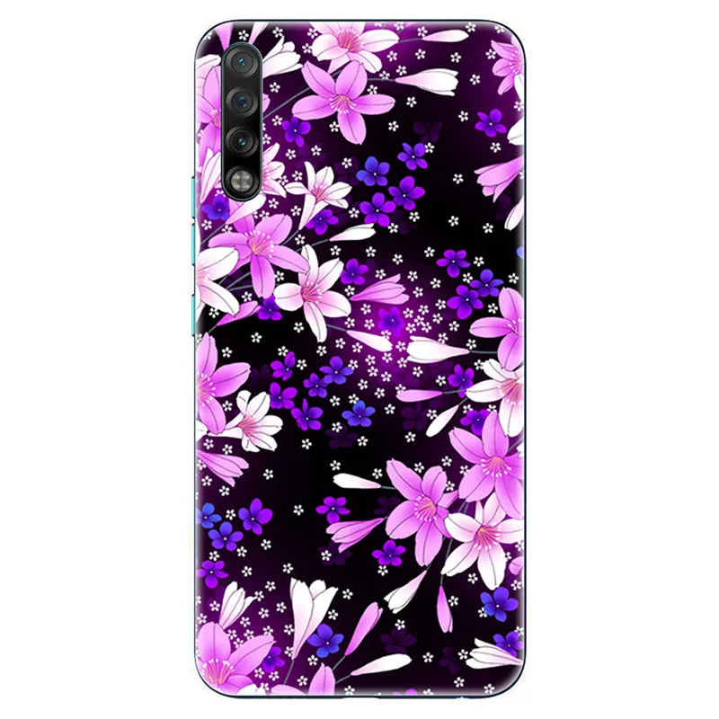 A025 Мягкие силиконовые чехлы для телефонов Tecno Phantom 9 AB7 phantom 8 мягкий ТПУ материал задняя крышка Coque печать живопись Цветочный стиль - Цвет: A025
