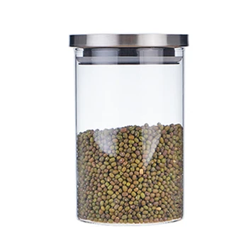

Food Storage Lead-free Glass Jar Containers and Complements for Kitchen Bottles Sealed Cans with Lid HFing