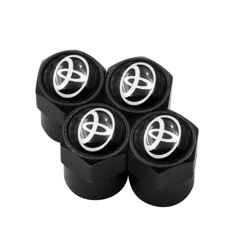 

4 PCS Car styling Car Tire Wheel Valve Cap tire protection cap For toyota corolla chr auris rav4 yaris avensis Car sticker