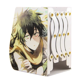 

My Hero Academia Foldable Stretch Bookend Books Holder Anime Action Figure Iron Reading Bookshelf Bracket For Home Desktop Decor