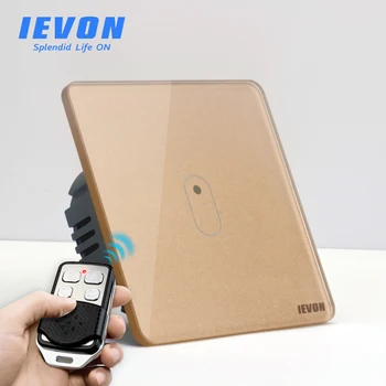 

80 type Wireless Remote Control wall switch light switch, Tempered Glass Panel smart wall light touch switch 130-240V RF433