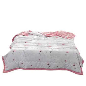 

New quality 2019 Summer Air Lazy Quilt Washed Quilt Blanket play games/reading / Internet / TV / Office/travel