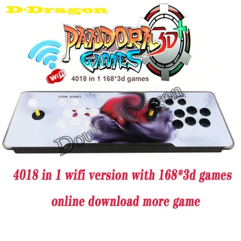 

Pandora 3D Retro Arcade Box 4018 in 1 console Save Function Zero Delay support online connection WIFI download game