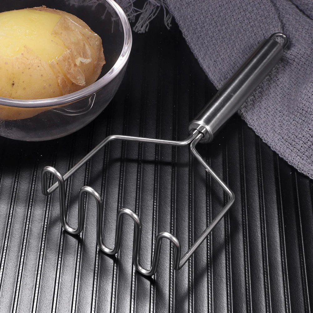 Stainless Steel Wave Shape Potato Masher Cutter Tool Kitchen Restaurant Gadgets Tools Fruit Vegetable Crusher vegetable chopper potato masher kitchen cutter