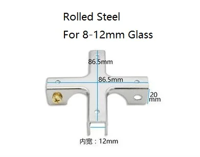 4 шт. алюминий 304 из нержавеющей стали T L крест акриловый стеклянный хомут для полки демонстрация витрина рыбного бака соединения расточные бесплатно - Цвет: Rolled Cross 8-12mm