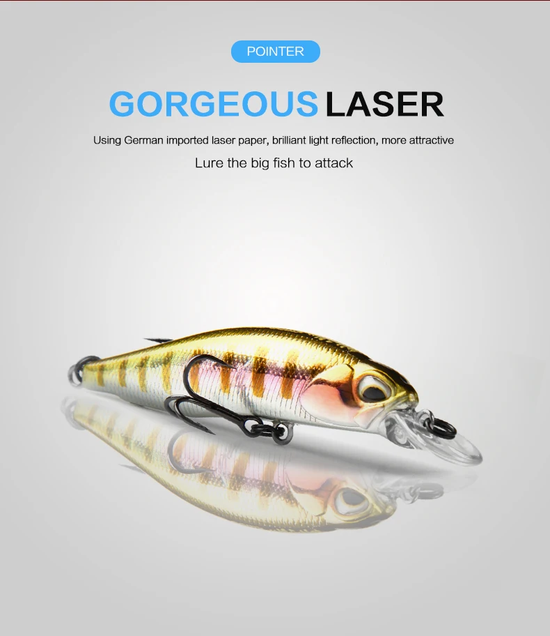BEARKING 63mm 5g Heißer SP angeln lockt professionelle UV farben minnow Magnet gewicht system wobbler crankbait Angeln zubehör – Detail 7