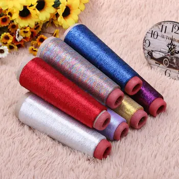 

Strong Durable Polyester Glitter Cross Stitch Yarn Sew Thread Gold Silver Clothes machine embroidery for Hand Craft Machines Mat