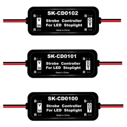 Boîtier de contrôle des feux stroboscopiques GS 100A LED, 1 pièce, avec fonction d'avertissement de Flash rapide et lent 