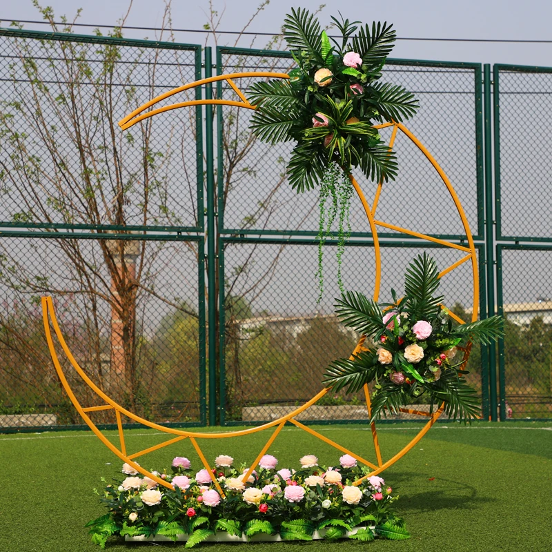 

Wrought Iron Moon Ornaments for Wedding Arch, Background Shelf, Mori Series, Wedding Scene Decoration, Props Decoration Supplies