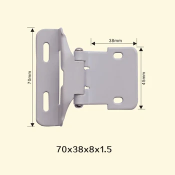 

Freeshipping 70*38*8*1.5mm American Iron Metal Hinge Sewing Machine Folding Table Furniture Flip Tray Hinges Big Door Hinges