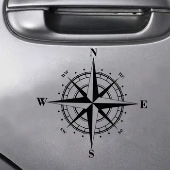 

15 cm * 15 cm Art Design Vinyl N S W E Compass Car Decals Stickers For All Cars Every Accessories Black Y5E4