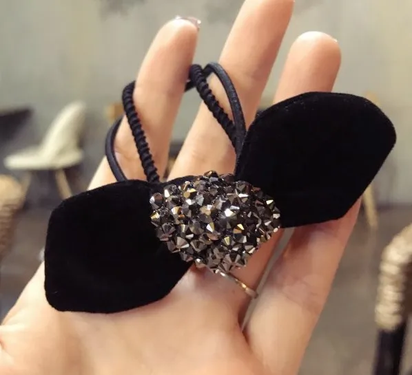 60 шт/лот DIY простой мульти замша комплект тканей шнек лента для волос кроличьи уши Резиновая лента Инструменты для укладки волос аксессуары HA1334