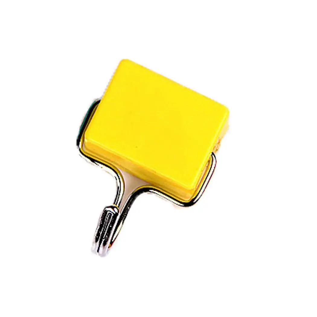 3 Color Hook Durable Practical Strong Adsorption Seamless Hook Home Magnetic Hooks Kitchen hook of bearing 2Kg goods - Цвет: yellow