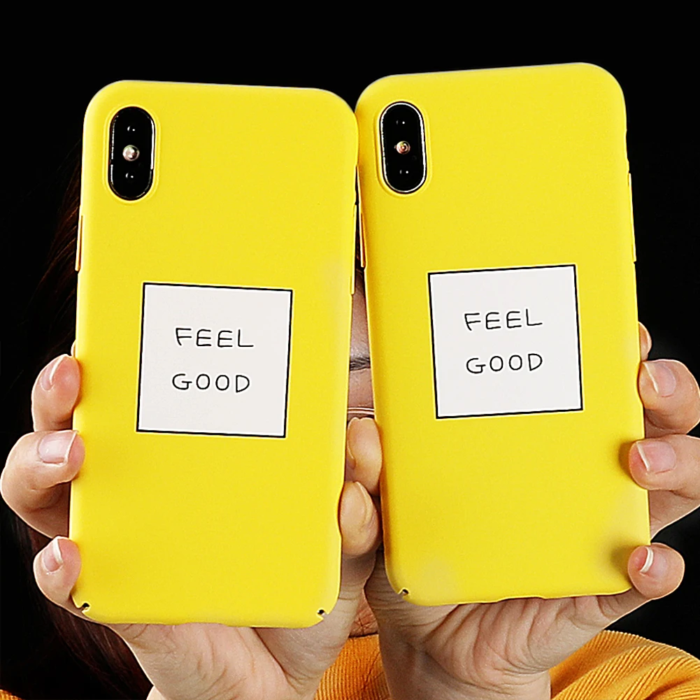Простой матовый чехол с надписью для iPhone X XS XR Max 7 8 Plus однотонный яркий цвет