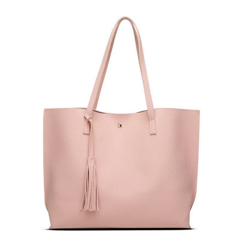 

Women Messenger Bags Leather Casual Tassel Handbags Female Designer Bag Vintage Big Size Tote Shoulder Bag High Quality bolsos
