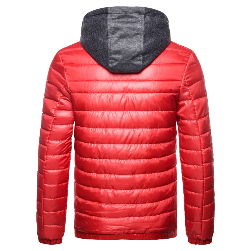 AliExpress мужская одежда осенняя и зимняя новая стильная хлопковая стеганая куртка повседневная мужская однотонная куртка с капюшоном