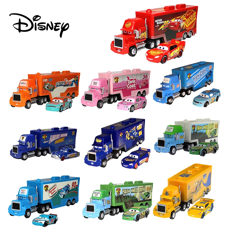 Disney Pixar Тачки 2 3 игрушки Молния Маккуин Джексон шторм Mack Uncle Truck 1:55 литой модельный