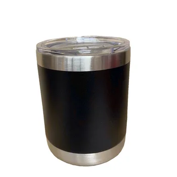 

10oz Spray of Plastic Pure Color Cup Double Layer Stainless Steel Smart Heating