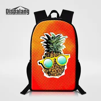 

Dispalang Cute Cartoon Pineapple Printing School Backpack For Children Travel Shoulder Bags 16 Inch Schoolbag Fruit Candy Rugtas