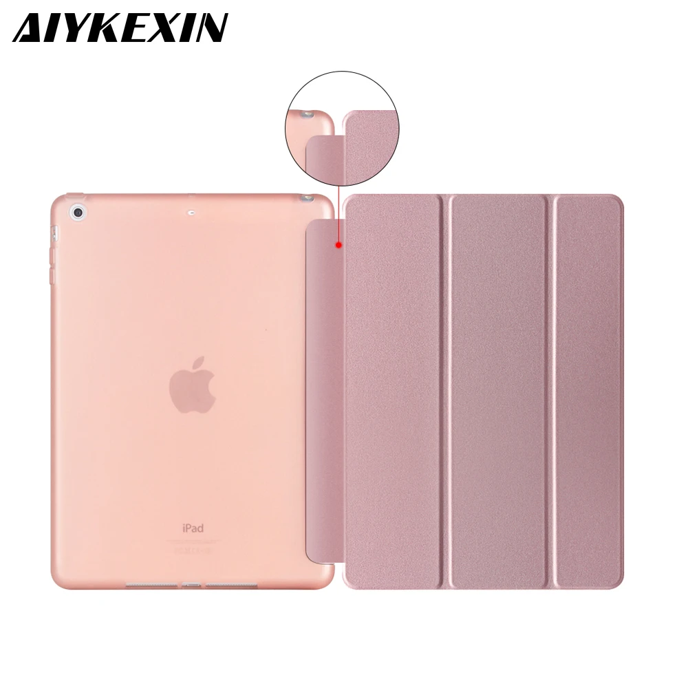

Case for iPad Air PU Leather Ultra-slim Silicone Soft Back Smart Cover Case for iPad 5 with Anti-dust Design for iPad Air Case