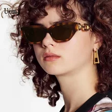 

2022 Fashion Brand Women Cat Eye Sunglasses Retro Metal Chain Sun Glasses Punk Luxury Designer Eyewear Shades UV400 Wholesale