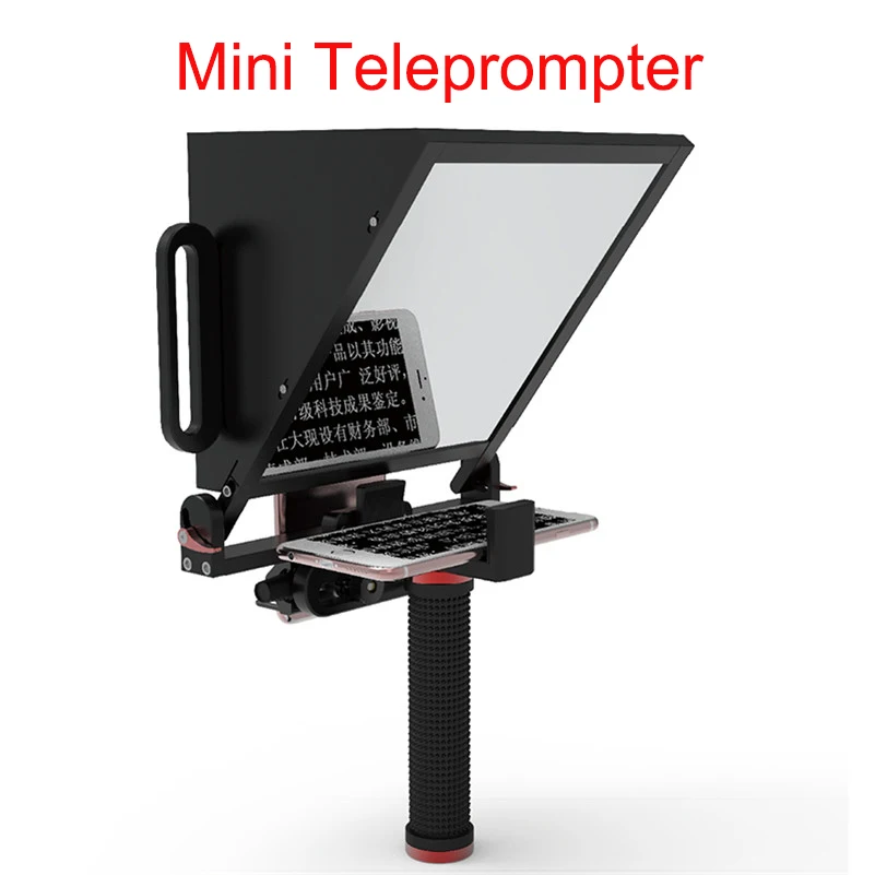 

Phone MINI Teleprompter for 4-7 Inch Smartphone Shooting Tips With Remote Control for A Live Interview Short Video Capture