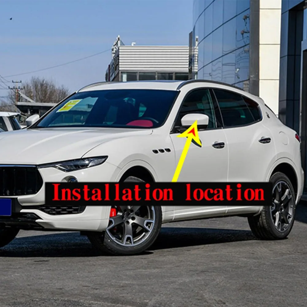 2 x глянцевая черная Автомобильная боковая зеркало заднего вида облицовочная крышка аксессуары для Maserati Levante