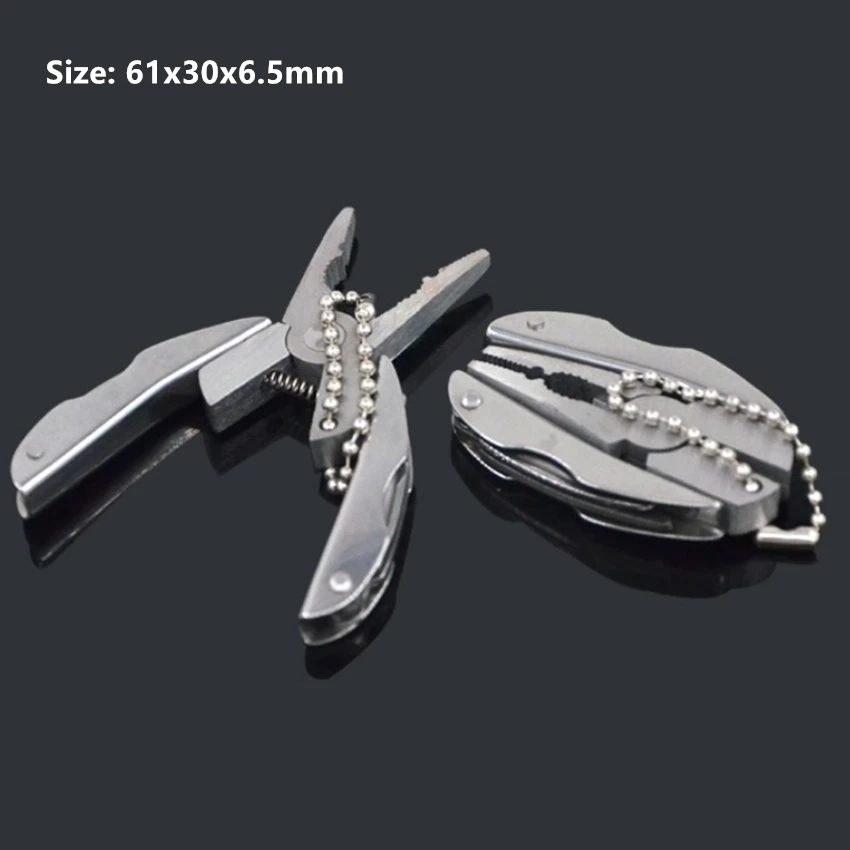 

Portable Multifunction Folding Plier Stainless Steel Foldaway Knife Keychain Screwdriver Camping Survival EDC Tools Travel Kits