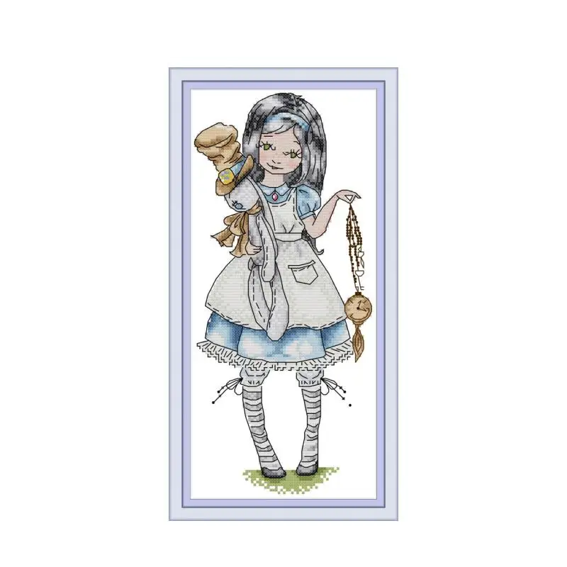 Набор для вышивки крестиком Alice aida 14ct 11ct на холсте вышивка сделай сам | Дом и сад