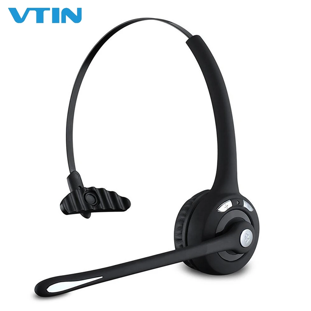 

VTIN Multipoint Wireless Bluetooth Headset Over the Head with Mic Noise Cancelling Headphones for iPhone Samsung Android Phone
