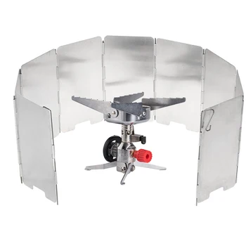 

Outdoor Windproof Portable Cassette Furnace Square Furnace Long Gas Interface Tank Burner Windproof Cooker Camping Stove