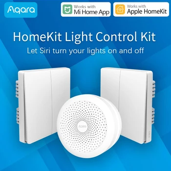 

Aqara Hub Smart Home Center Light switch Voice Control Getway work with Xiaomi Mi mijia Home App Apple HomeKit Siri zigbee App