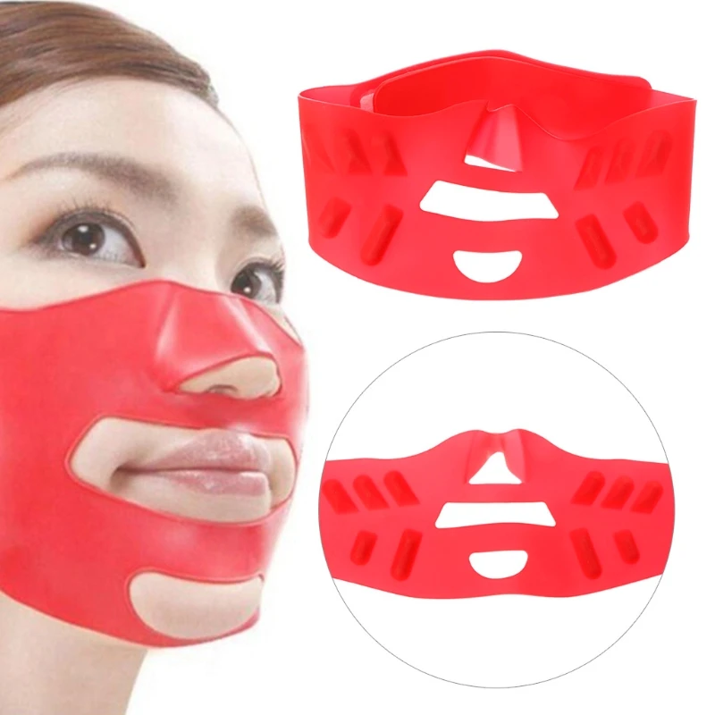 3D Silicone Face Slim Shaping Mask Belt Anti Wrinkle Sagging V Line-Face Bandage