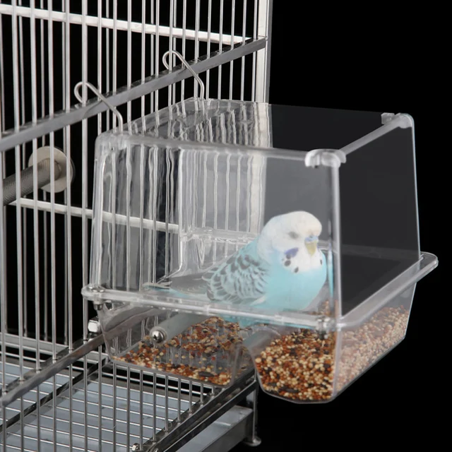 Acrylic Bird Parrot Hanging Feeder Foraging Feeding Box for Parakeet Cockatoo Parrot Food Container Pet Parrot Feeding Supplies 4