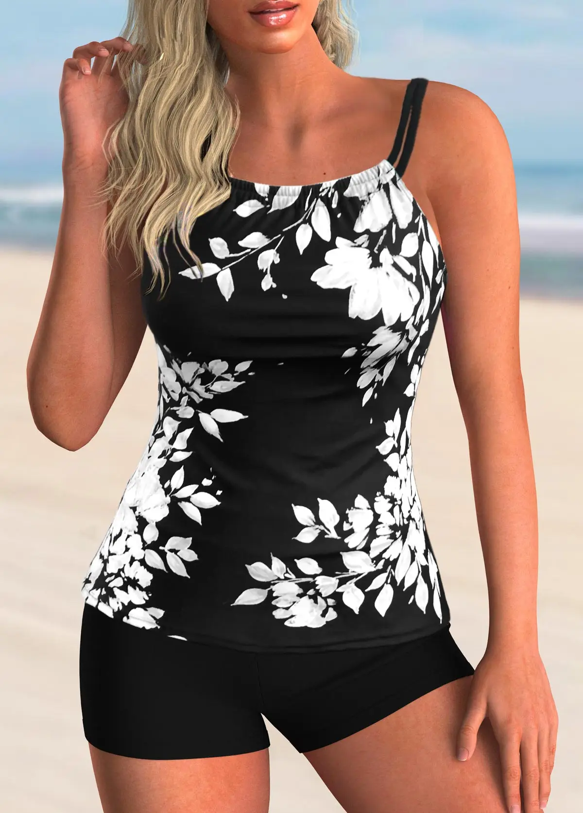 2021 Women Beachwear Swim Tankini Monokini Swimwear Bathing Suit Two Pieces Swimsuits Plus Size Printed Tankinis strapless bikini set