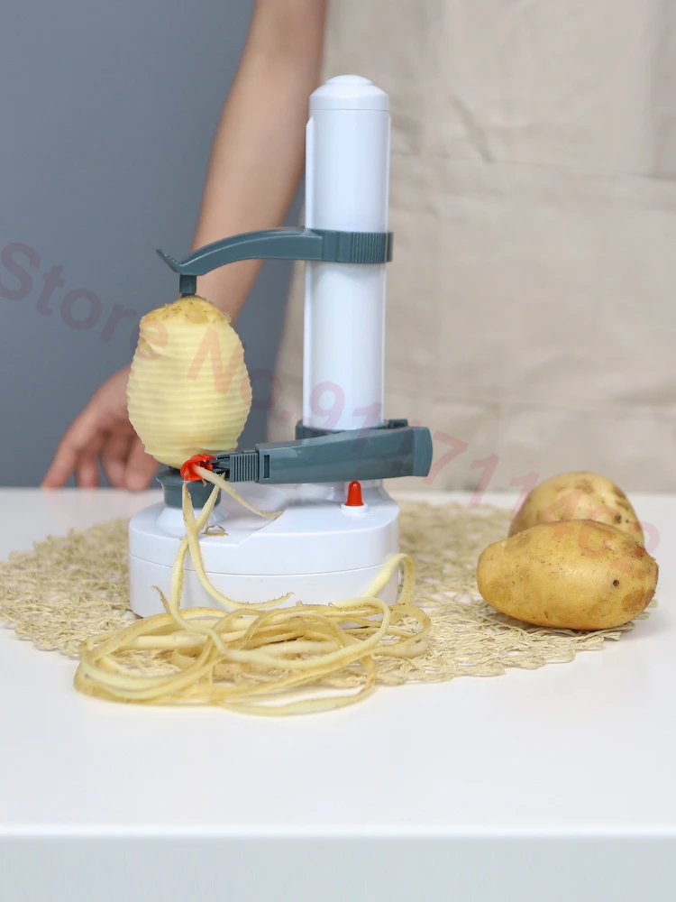 Electric Peeler Fruit Potato Peeling Machine Automatic Spiral Apple Peeler Vegetable Cutter Paring Tool 4