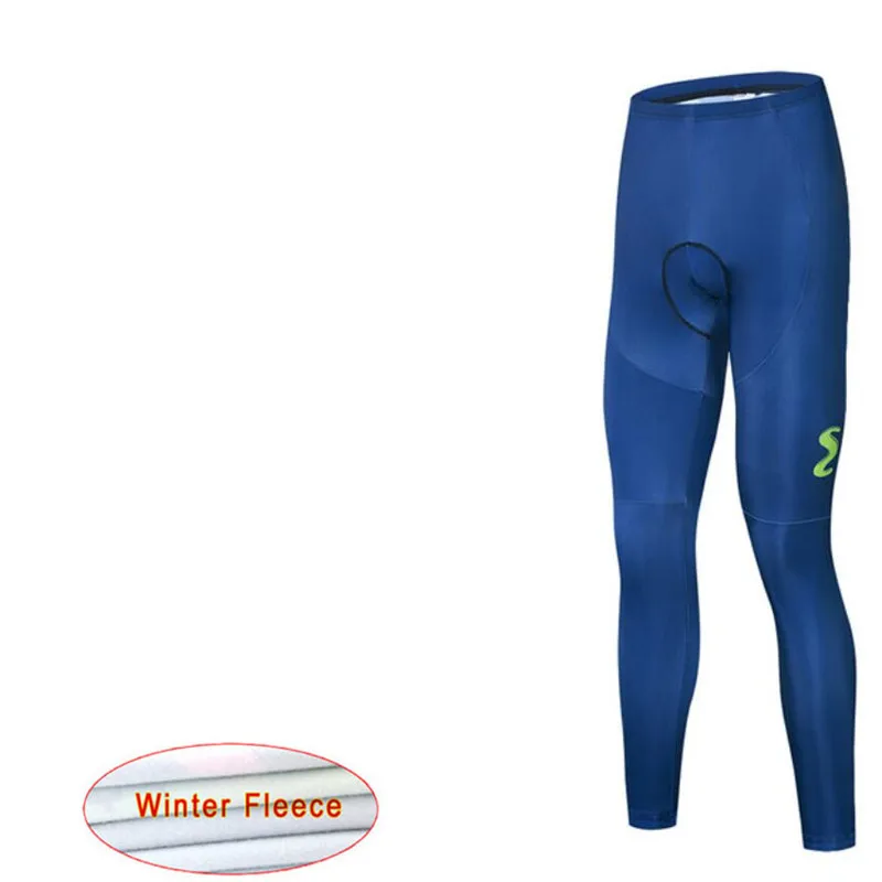 pants 21 Movistar Открытый Велоспорт Джерси с длинным рукавом термальный флис велосипед зимняя велосипедная Одежда Набор Майо Ropa Ciclismo Hombre D4 - Цвет: pants 21