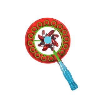 

Summer Handheld Portable Kids Gift Bubble Stick ABS Funny Party Outdoor Toys Windmill Shape 2 In 1 Wand Blowing Tool Magic