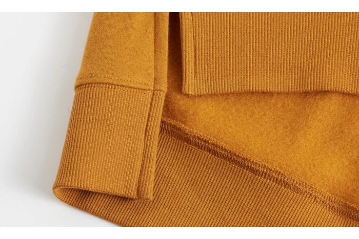 Giordano Для женщин толстовки с капюшоном и вышивкой с флисовой подкладкой толстовка с капюшоном со шнурком Смешанный хлопок Moletom Infantil Menino женское Inverno 05399781