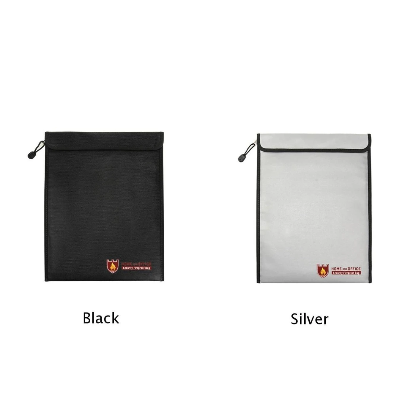 1× Fire Resistant Document Bag Fireproof Protection Bag Pouch Files Photo Safety