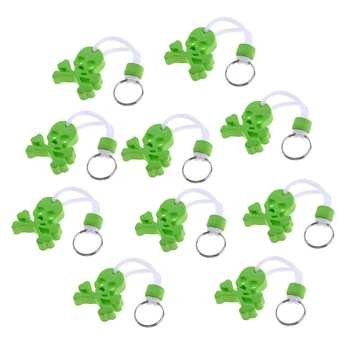 

10Pcs Skull Floating Keyring Key Ring Boat Sailing Fishing Buoyant Key Float