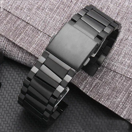 BRETA ремешок для часов из нержавеющей стали 23 мм ремешок для часов Luminox для 6422/6421 F-117 Nighthawk мужской браслет на запястье инструмент - Цвет ремешка: Black