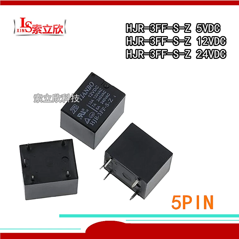 10 шт./лот оригинальное новое реле Φ 5VDC HJR-3FF-S-Z 12VDC 24VDC HJR 3FF S Z 5V 10A 5PIN | Обустройство